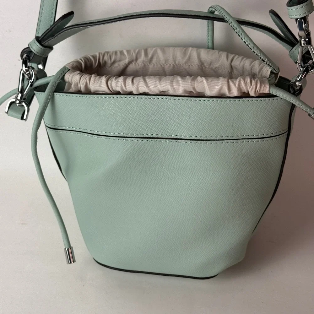 Kate Spade Cameron Small Mint Bucket Drawstring 2 Way Bag